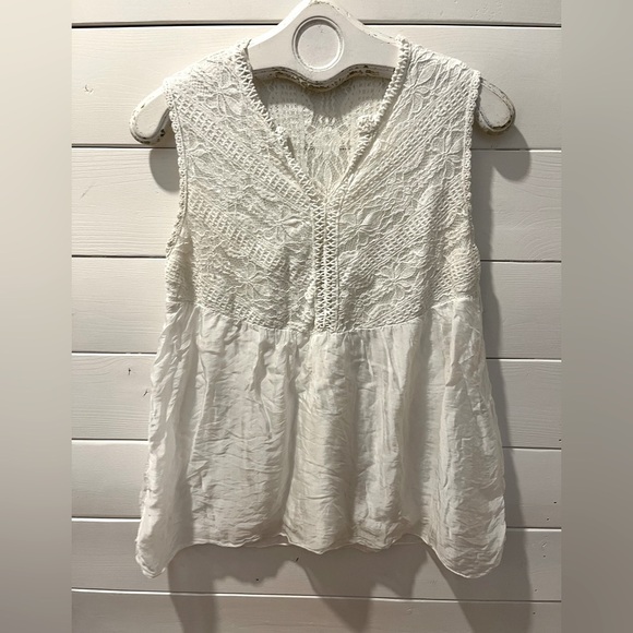 BELLAMBRA – M – Lace & Silk Sleeveless Top - Picture 1 of 7
